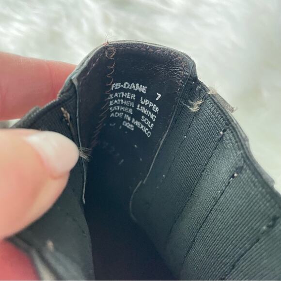 Freebird by Steven | FB Womens Dane Brown Leather Heeled Booties Boots Pull-On 7 - Picture 9 of 9